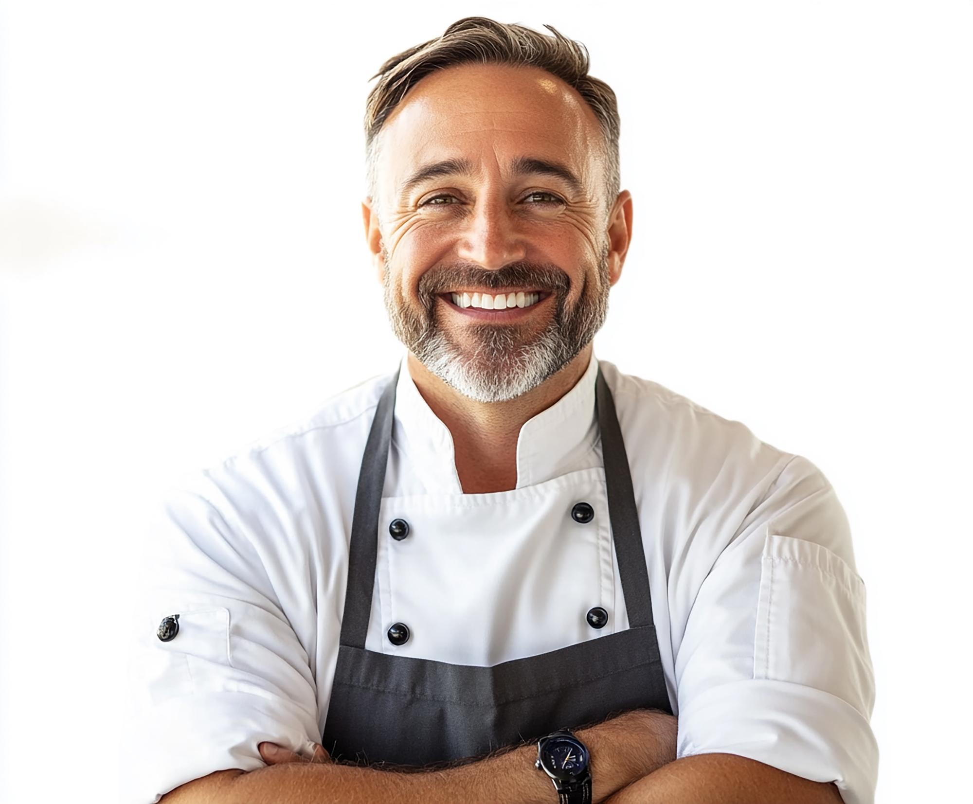 Chef inviting to workshop